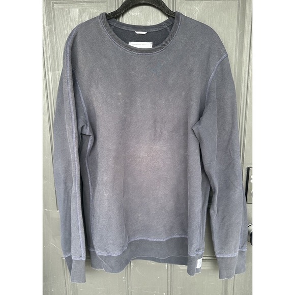 Reigning Champ Midweight Terry Sweatshirt Men Large Slim Fit Ribbed Side Panels - Picture 1 of 9